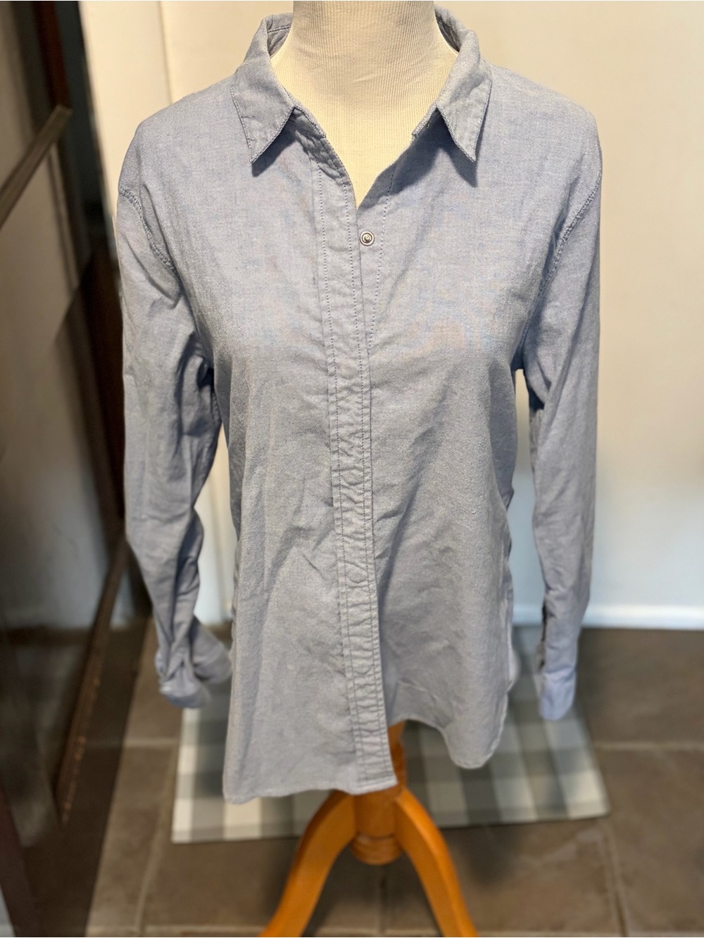 lululemon athletica Light Blue Button-Down Shirt